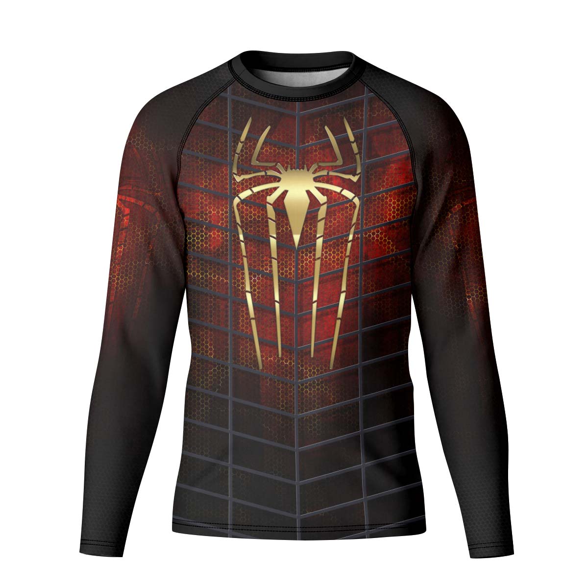 Golden Spider Man Kid Rash Guard