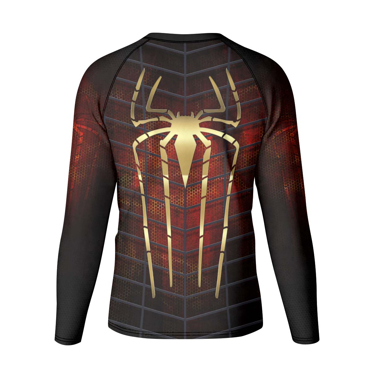 Golden Spider Man Kid Rash Guard