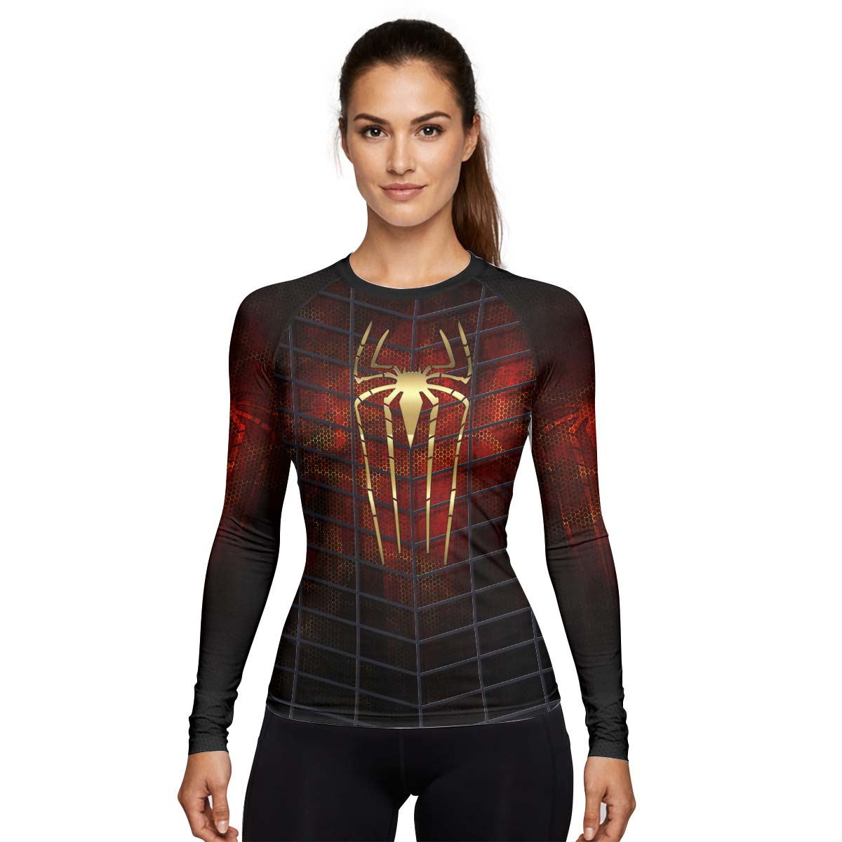Golden Spider Man Rash Guard