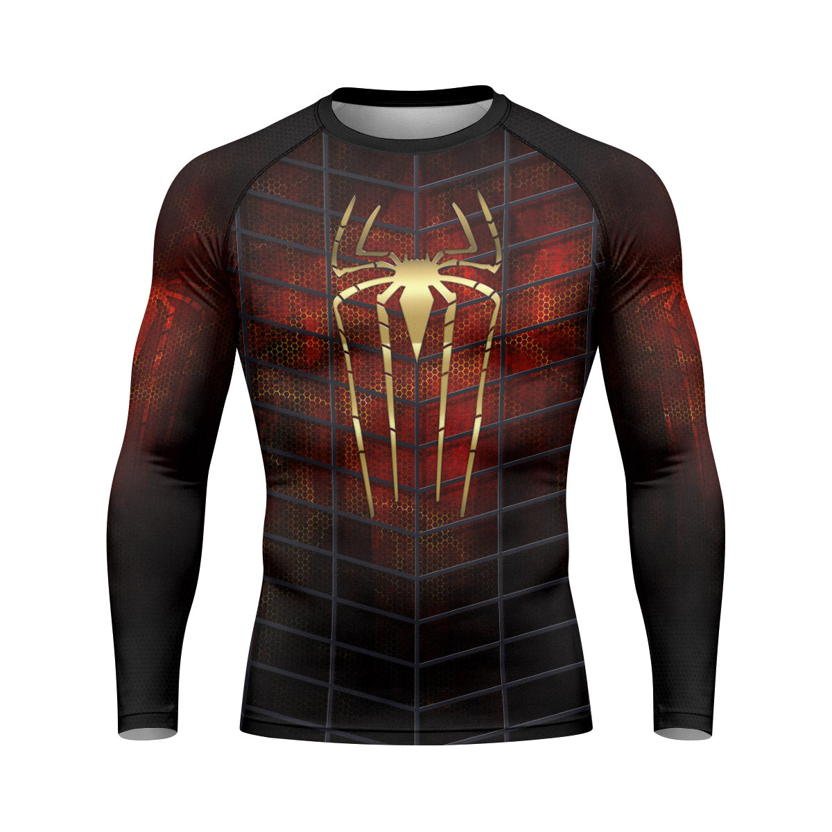Golden Spider Man Rash Guard