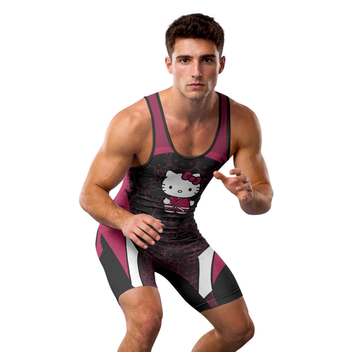Hello Jiu Jitsu Wrestling Singlet