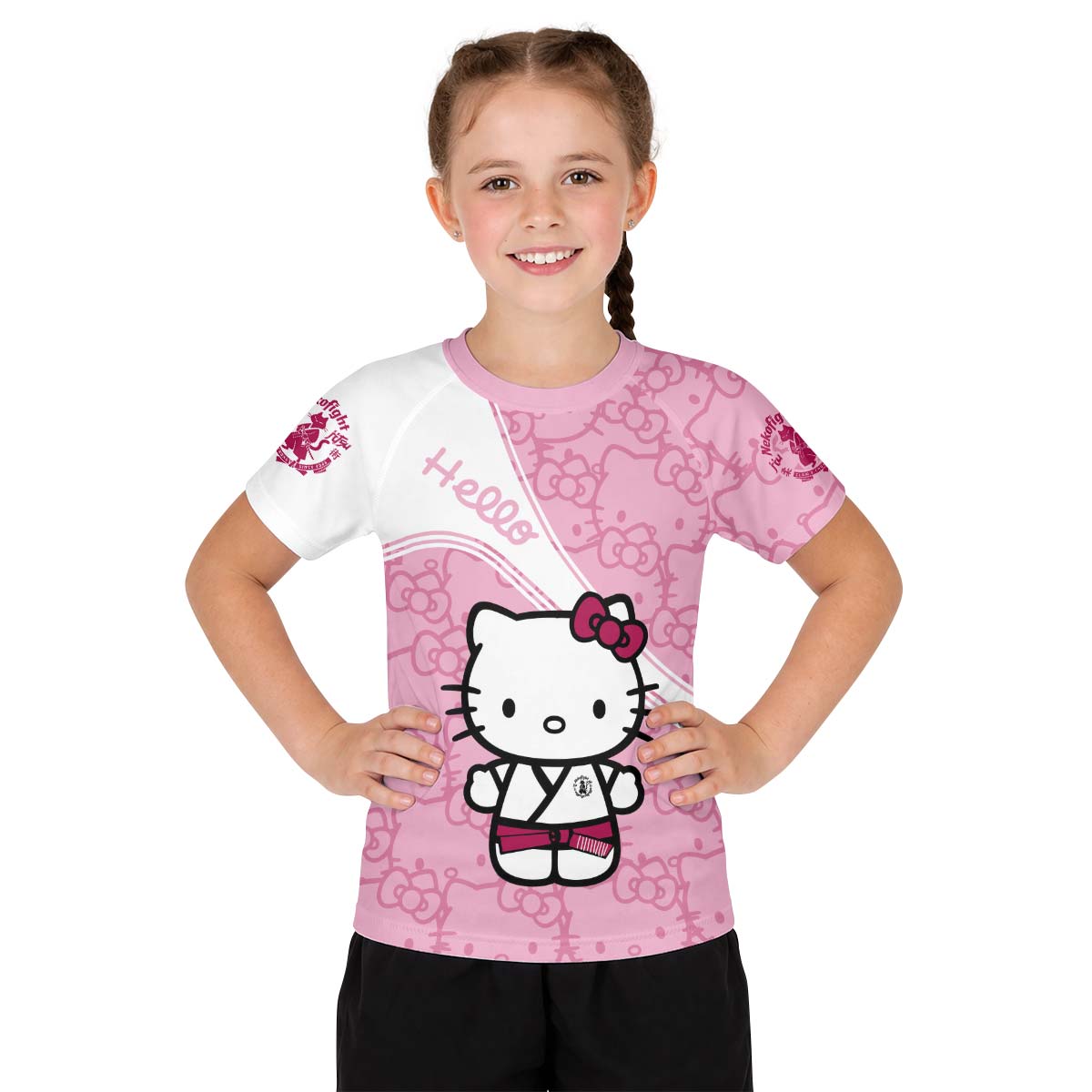 Hello Kitty BJJ Kid Rash Guard