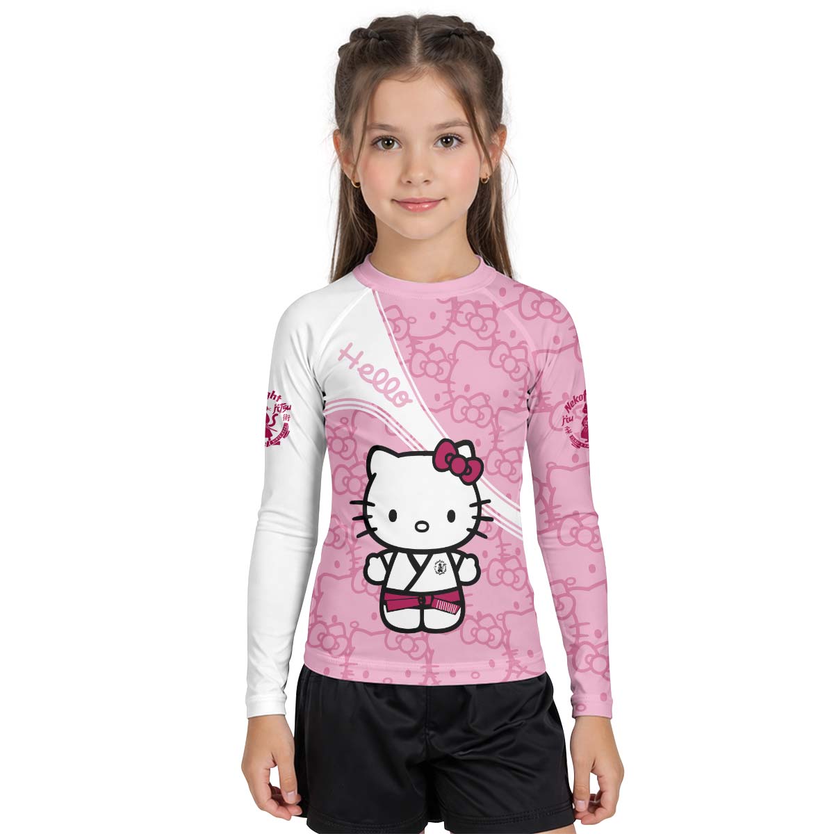 Hello Kitty BJJ Kid Rash Guard