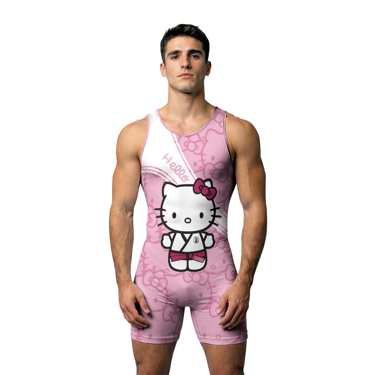 Hello Kitty BJJ Wrestling Singlet