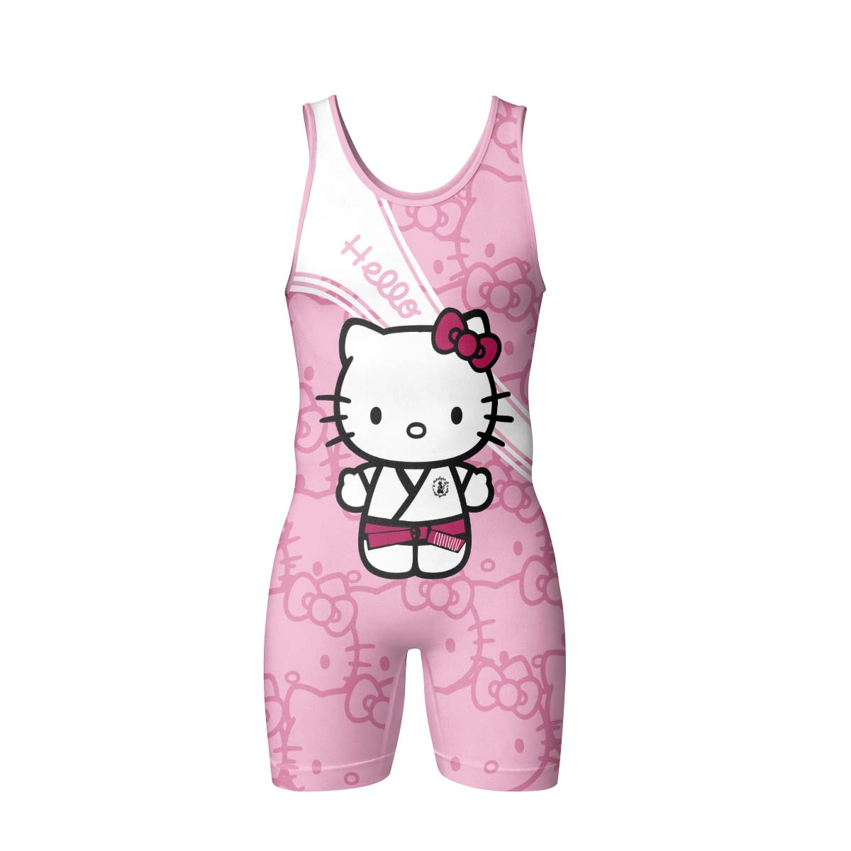 Hello Kitty BJJ Wrestling Singlet
