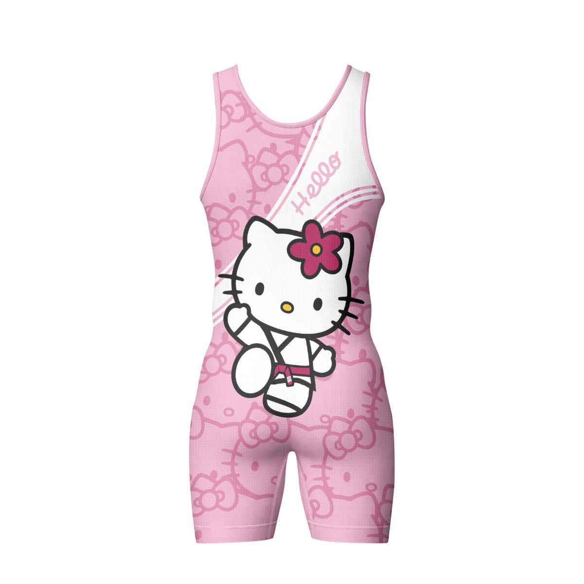 Hello Kitty BJJ Wrestling Singlet