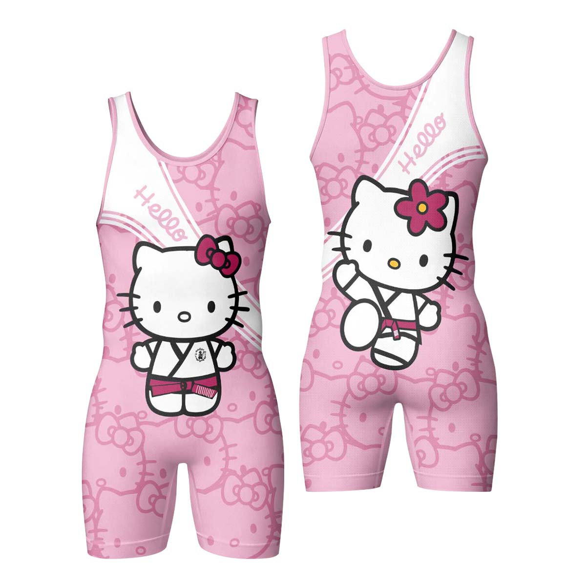 Hello Kitty BJJ Wrestling Singlet