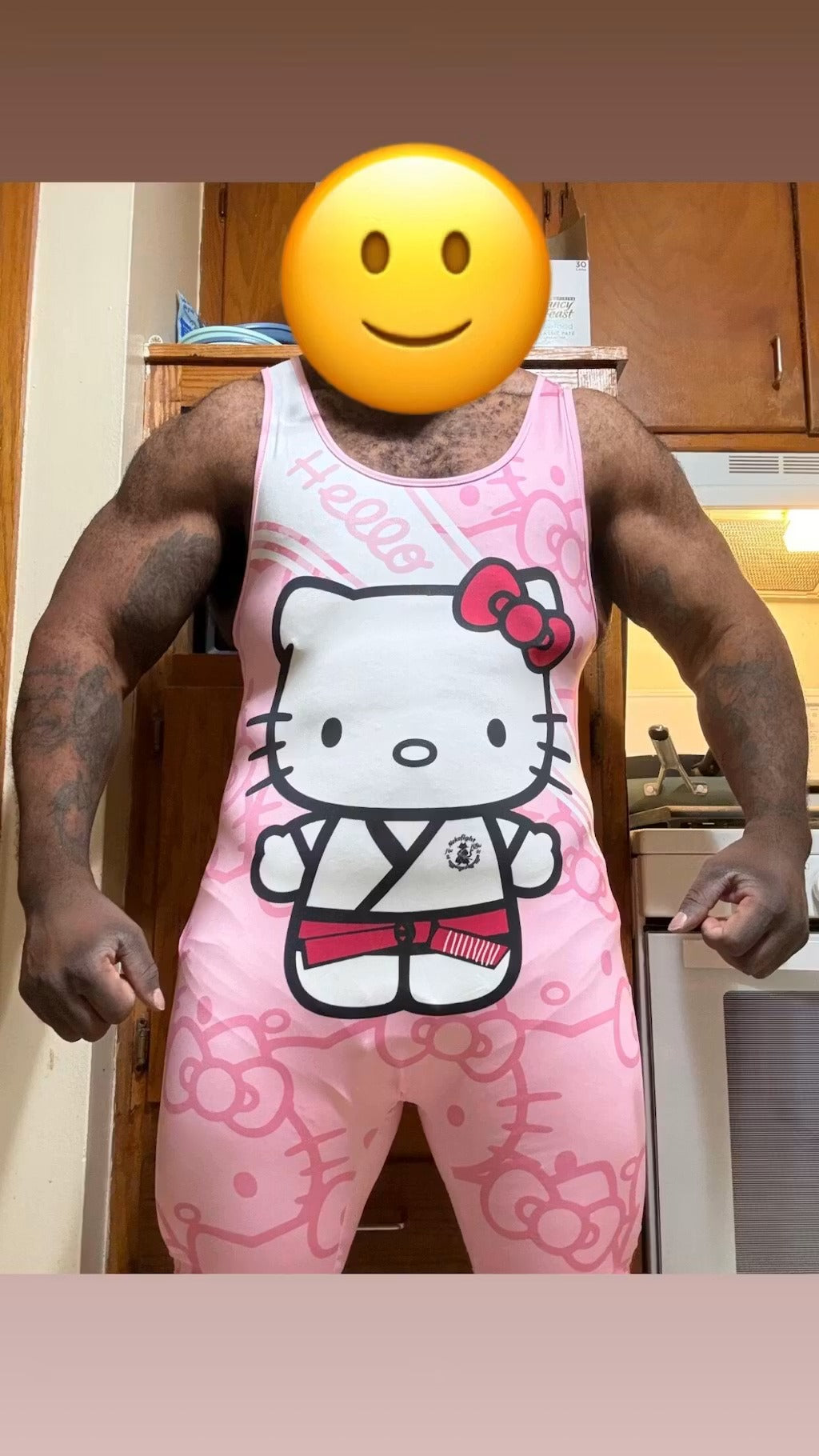 Hello Kitty BJJ Wrestling Singlet