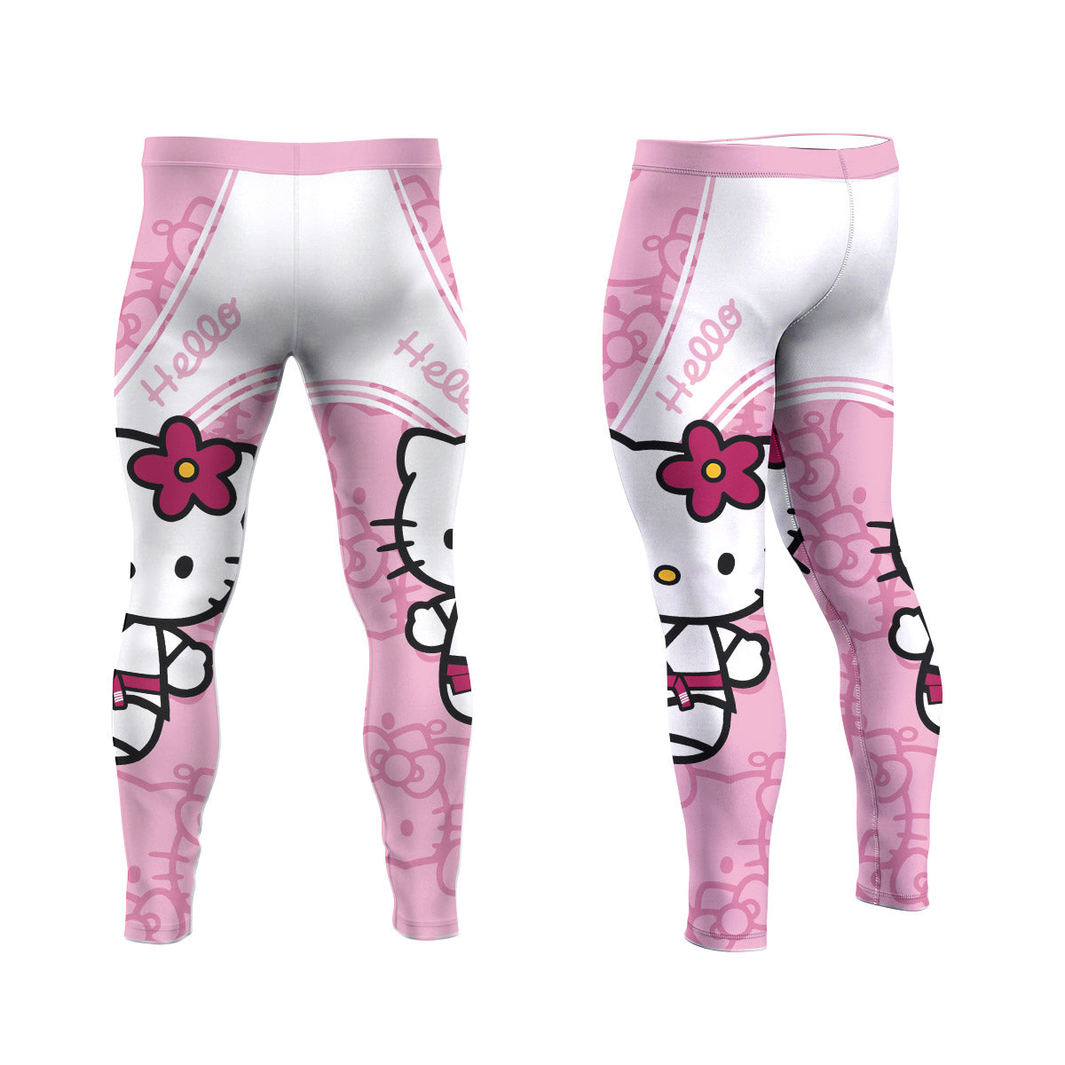 Hello Kitty BJJ Men's Compression Leggings