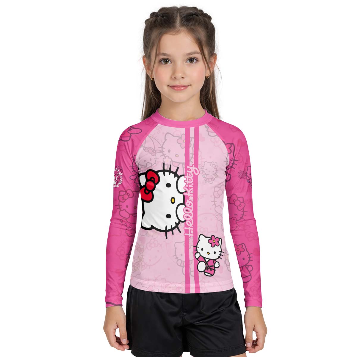 Hello Kitty Brazilian Jiu Jitsu Kid Rash Guard