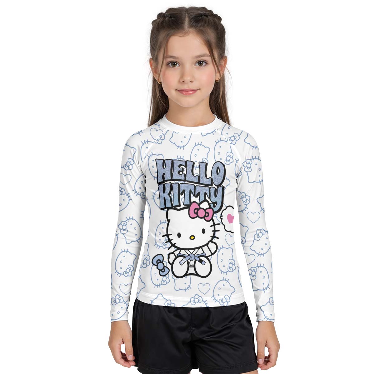 Hello Kitty Martial Arts Kid Rash Guard