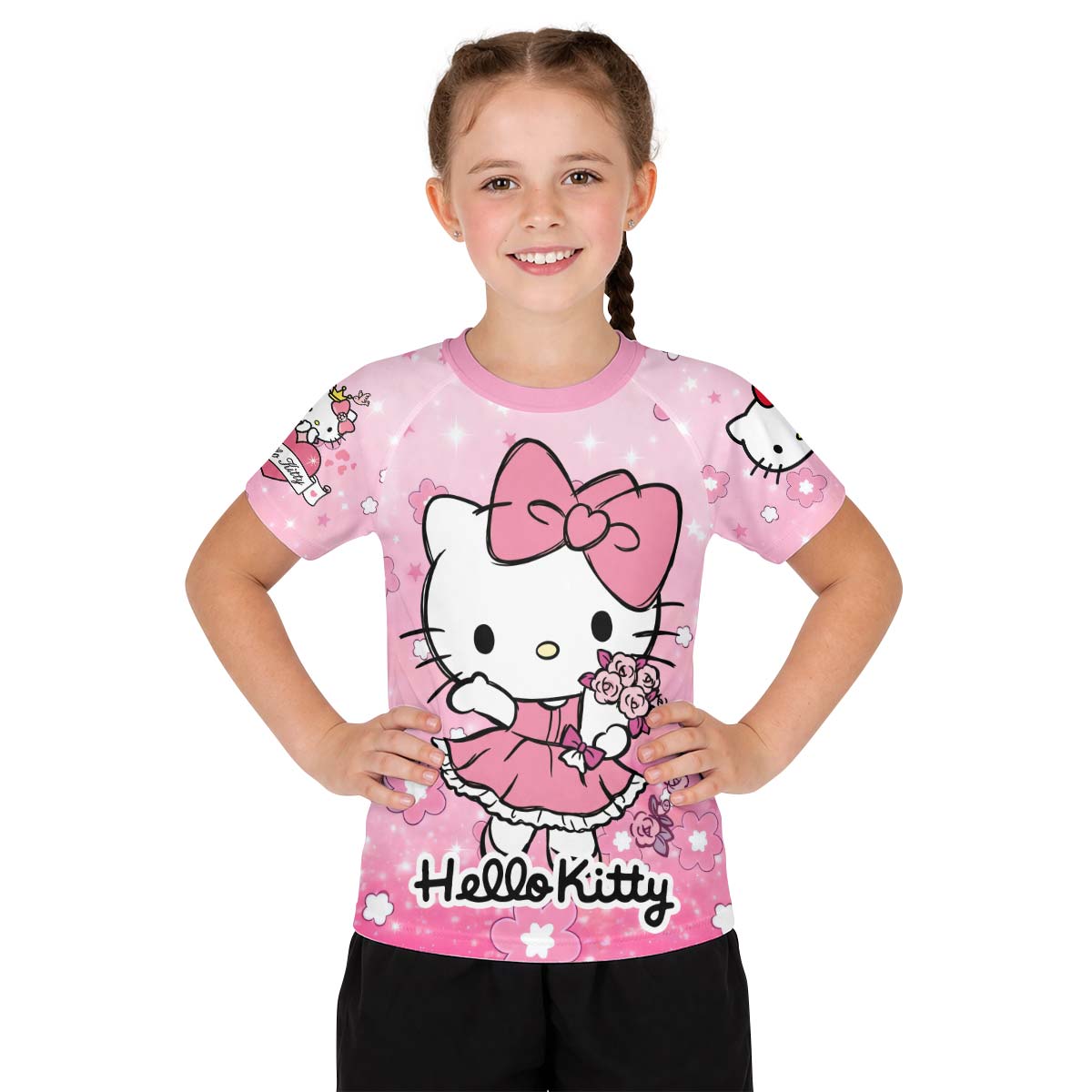  Hello Kitty Pink Fantasy Kid Rash Guard