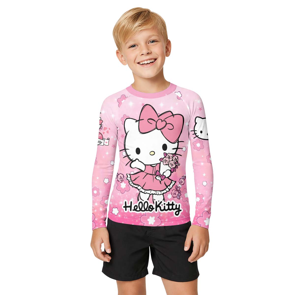  Hello Kitty Pink Fantasy Kid Rash Guard