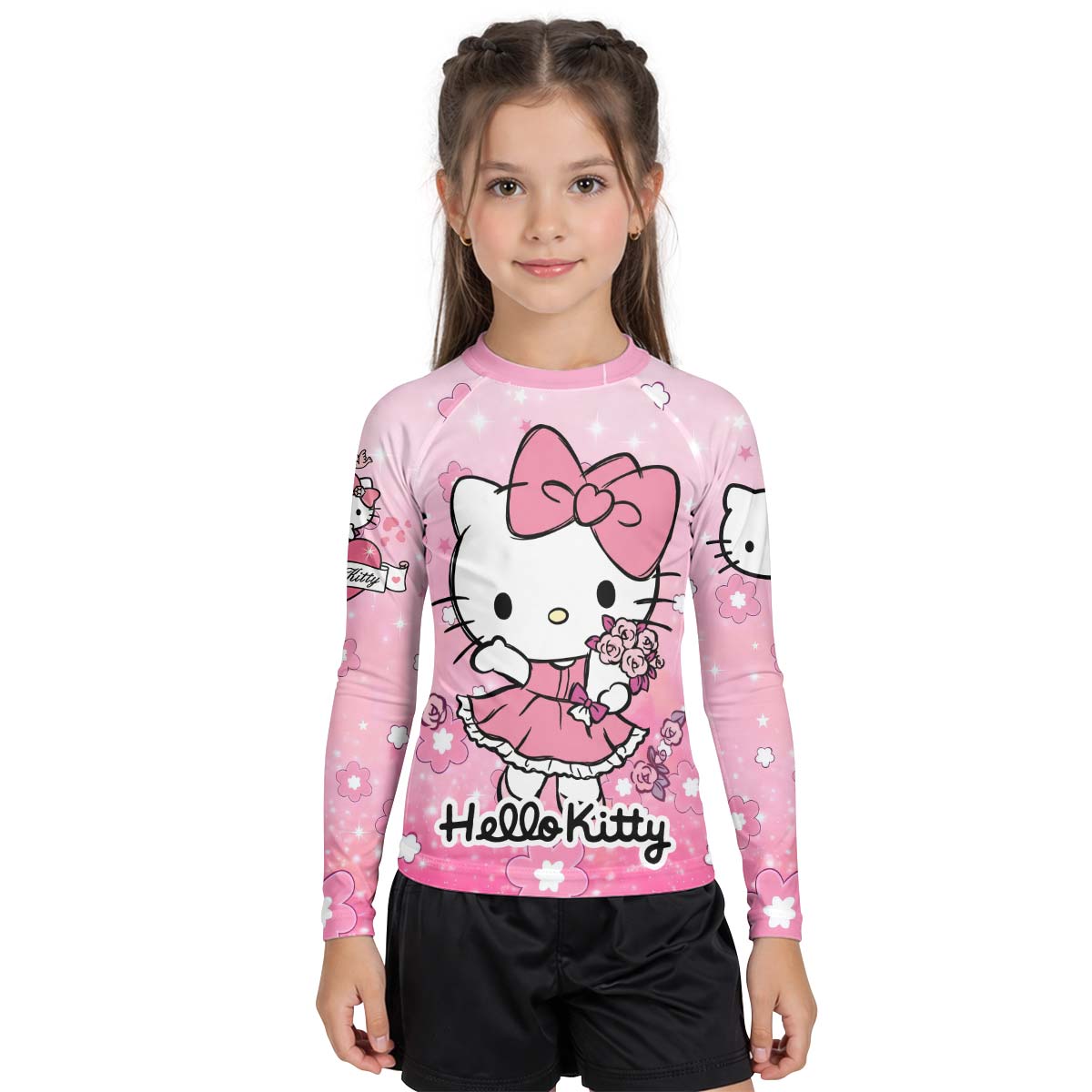 Hello Kitty Pink Fantasy Kid Rash Guard