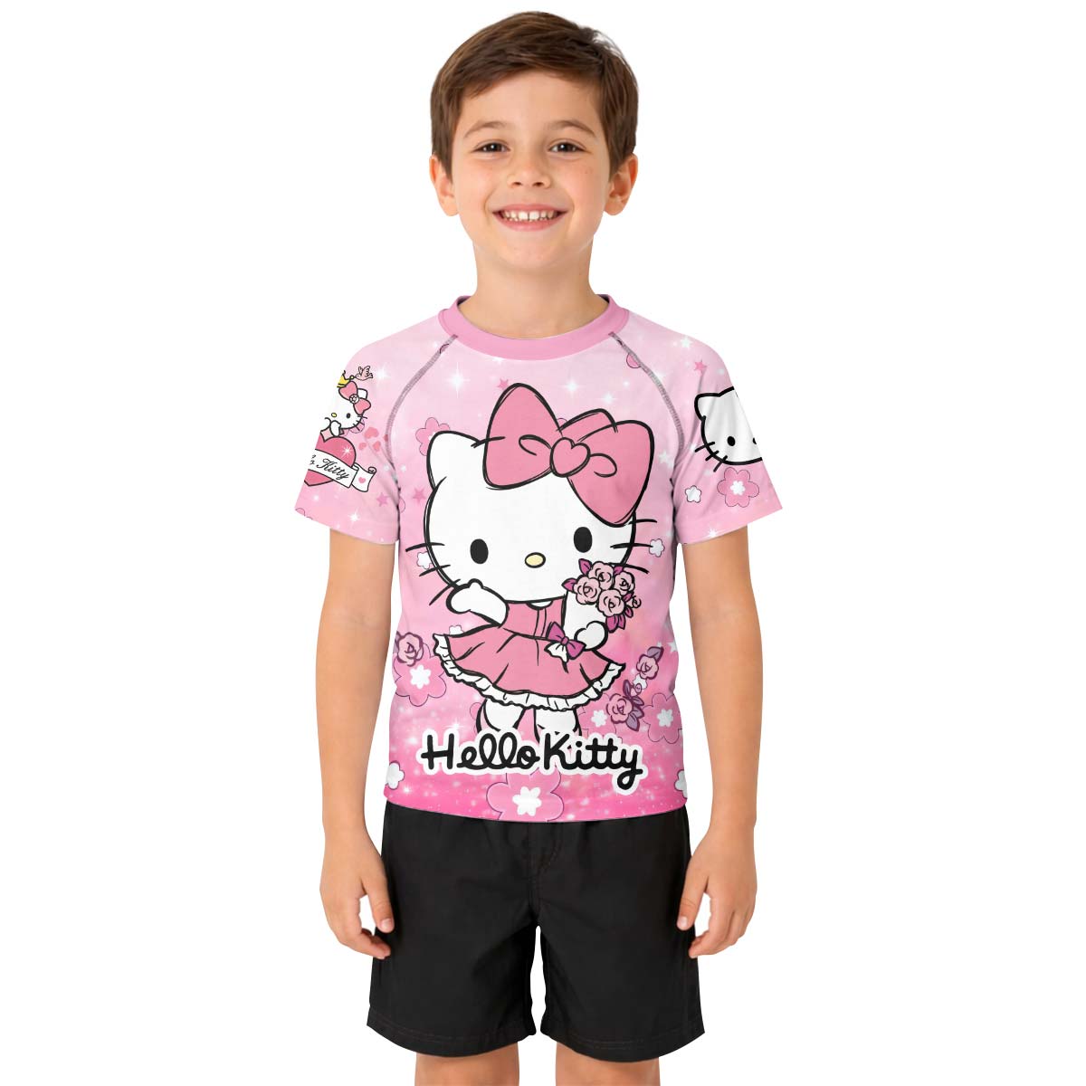  Hello Kitty Pink Fantasy Kid Rash Guard
