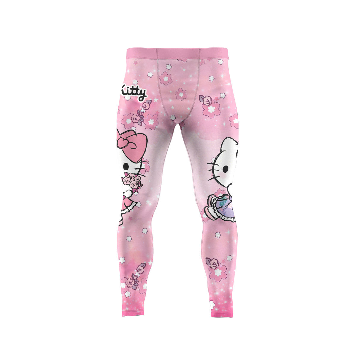  Hello Kitty Pink Fantasy Men's Compression Leggings