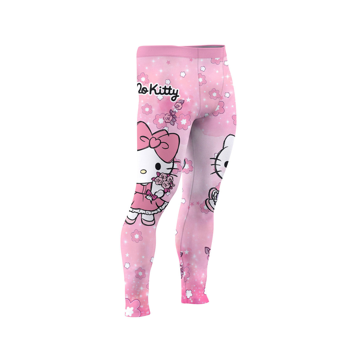  Hello Kitty Pink Fantasy Men's Compression Leggings