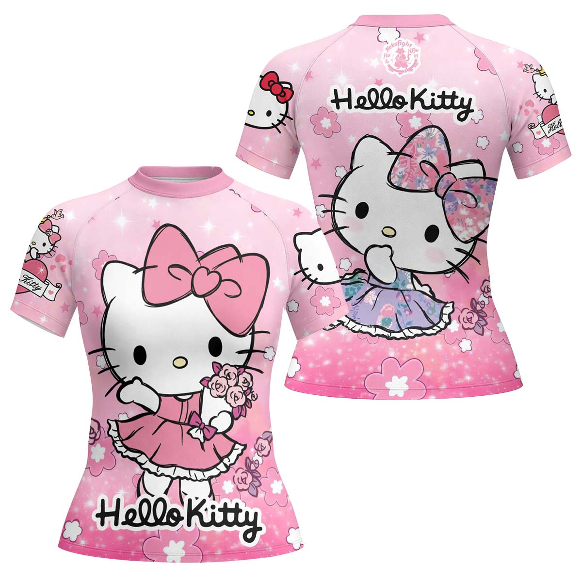  Hello Kitty Pink Fantasy Rash Guard