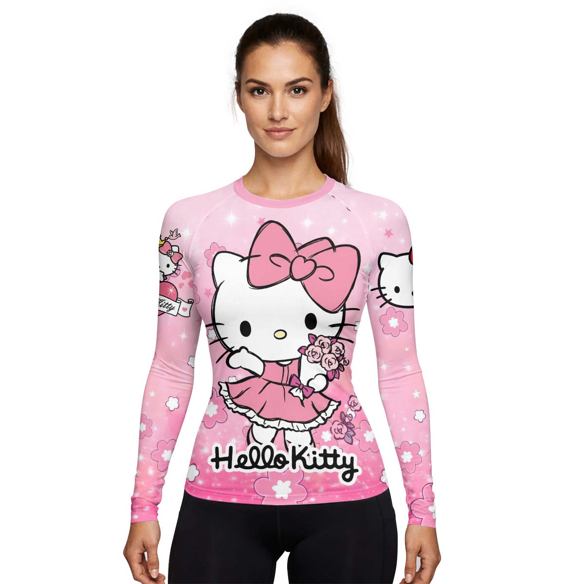  Hello Kitty Pink Fantasy Rash Guard