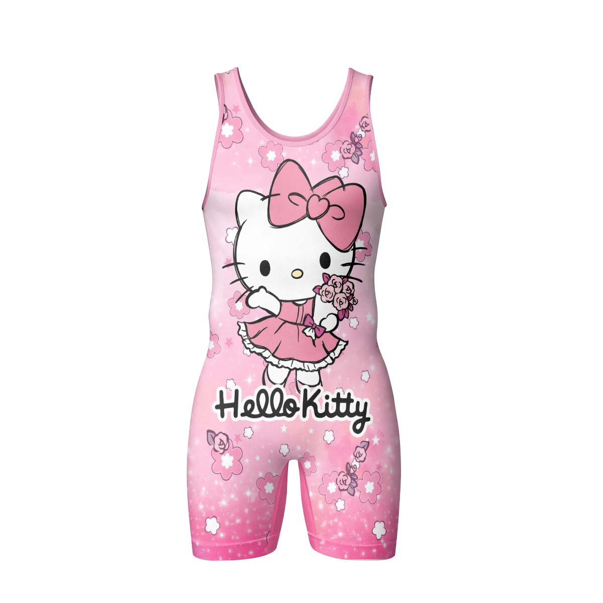  Hello Kitty Pink Fantasy Wrestling Singlet