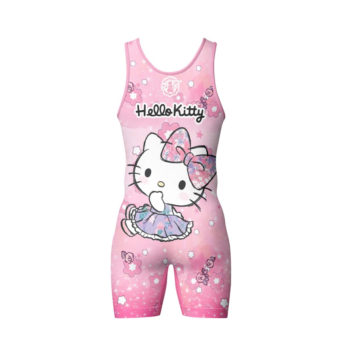 Hello Kitty Pink Fantasy Wrestling Singlet