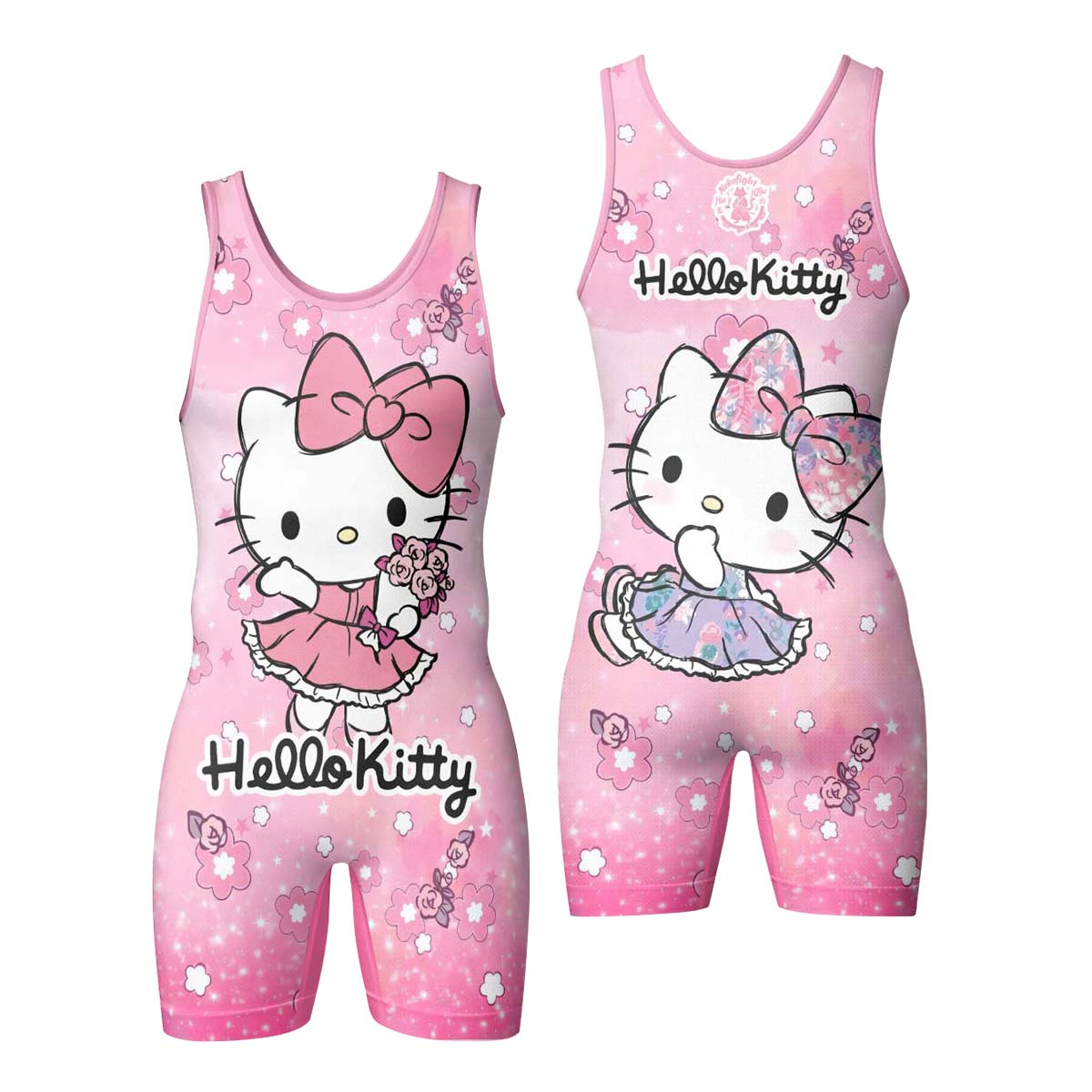  Hello Kitty Pink Fantasy Wrestling Singlet