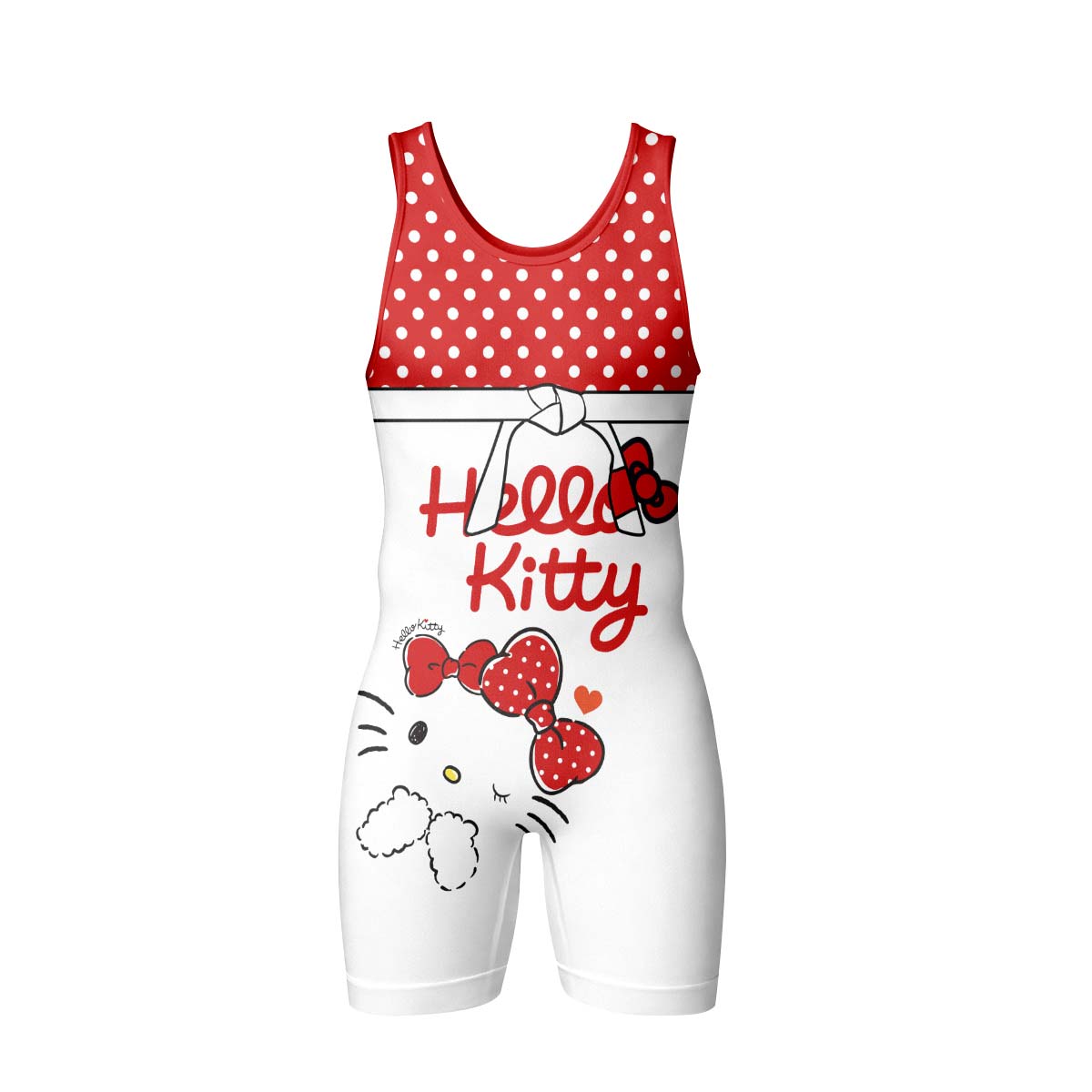 Hello Kitty Polka Dot Wrestling Singlet