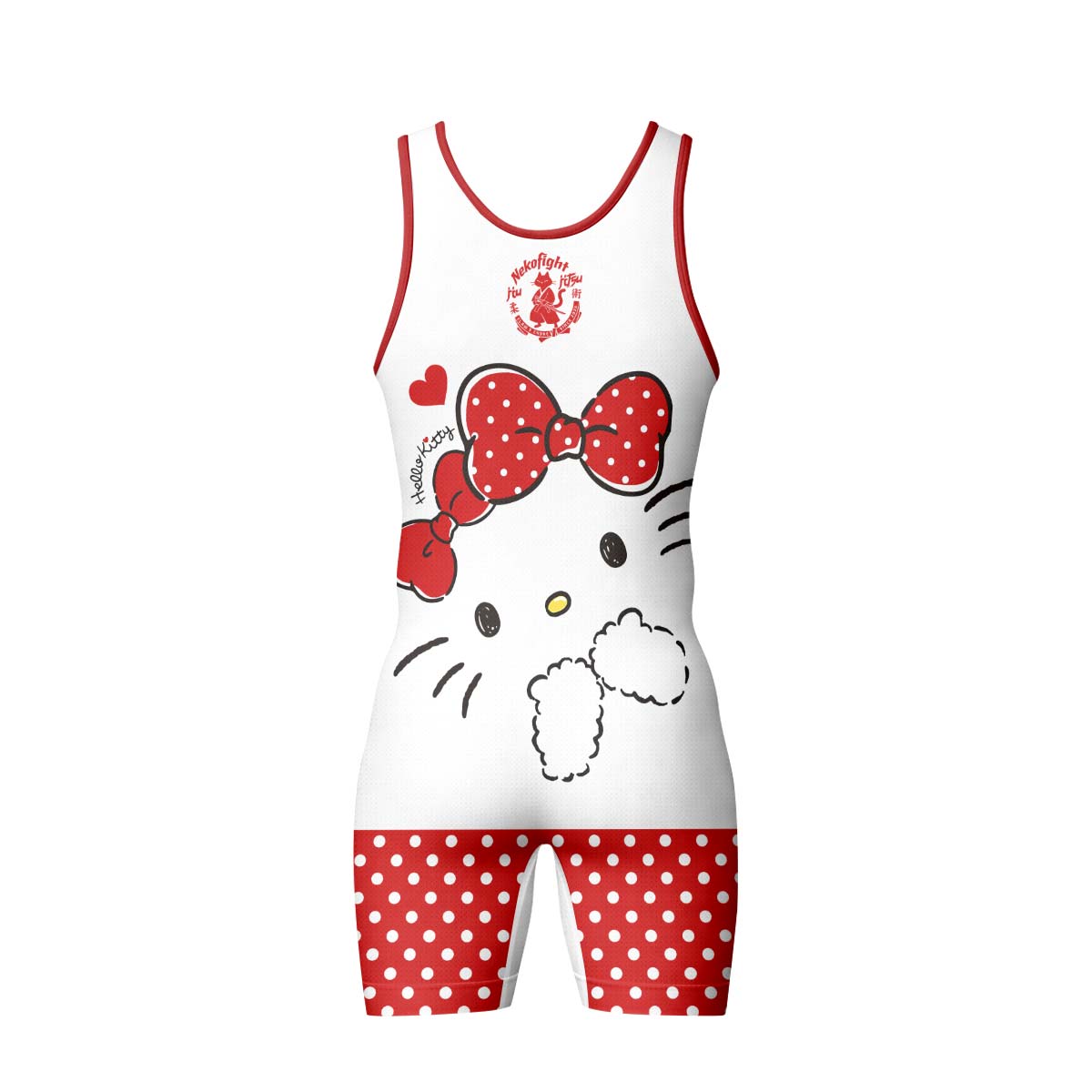 Hello Kitty Polka Dot Wrestling Singlet