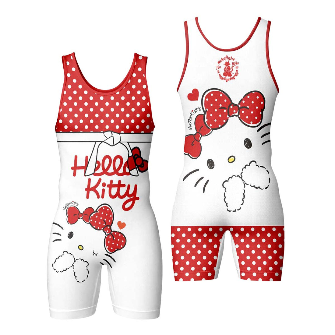 Hello Kitty Polka Dot Wrestling Singlet