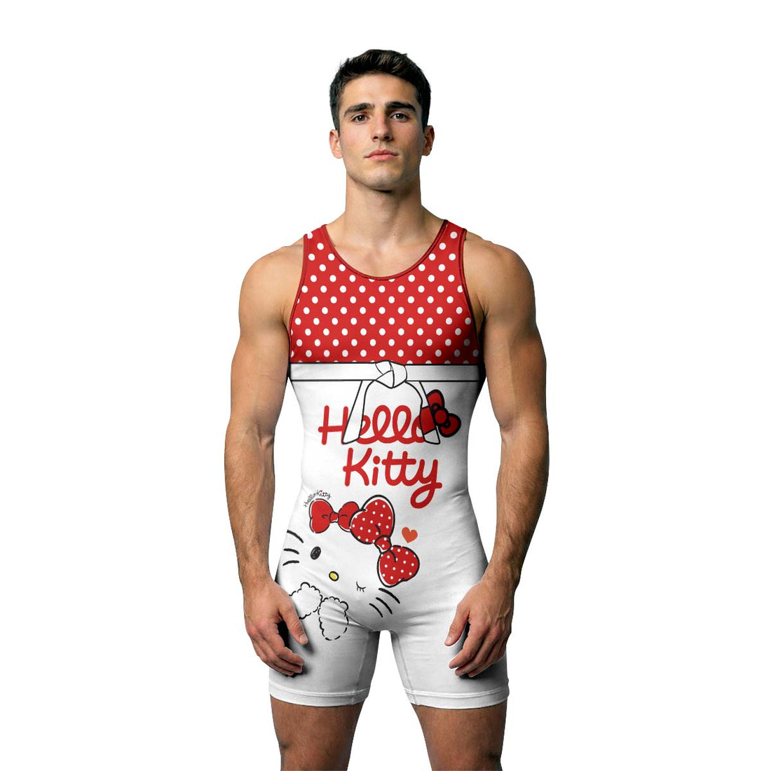Hello Kitty Polka Dot Wrestling Singlet