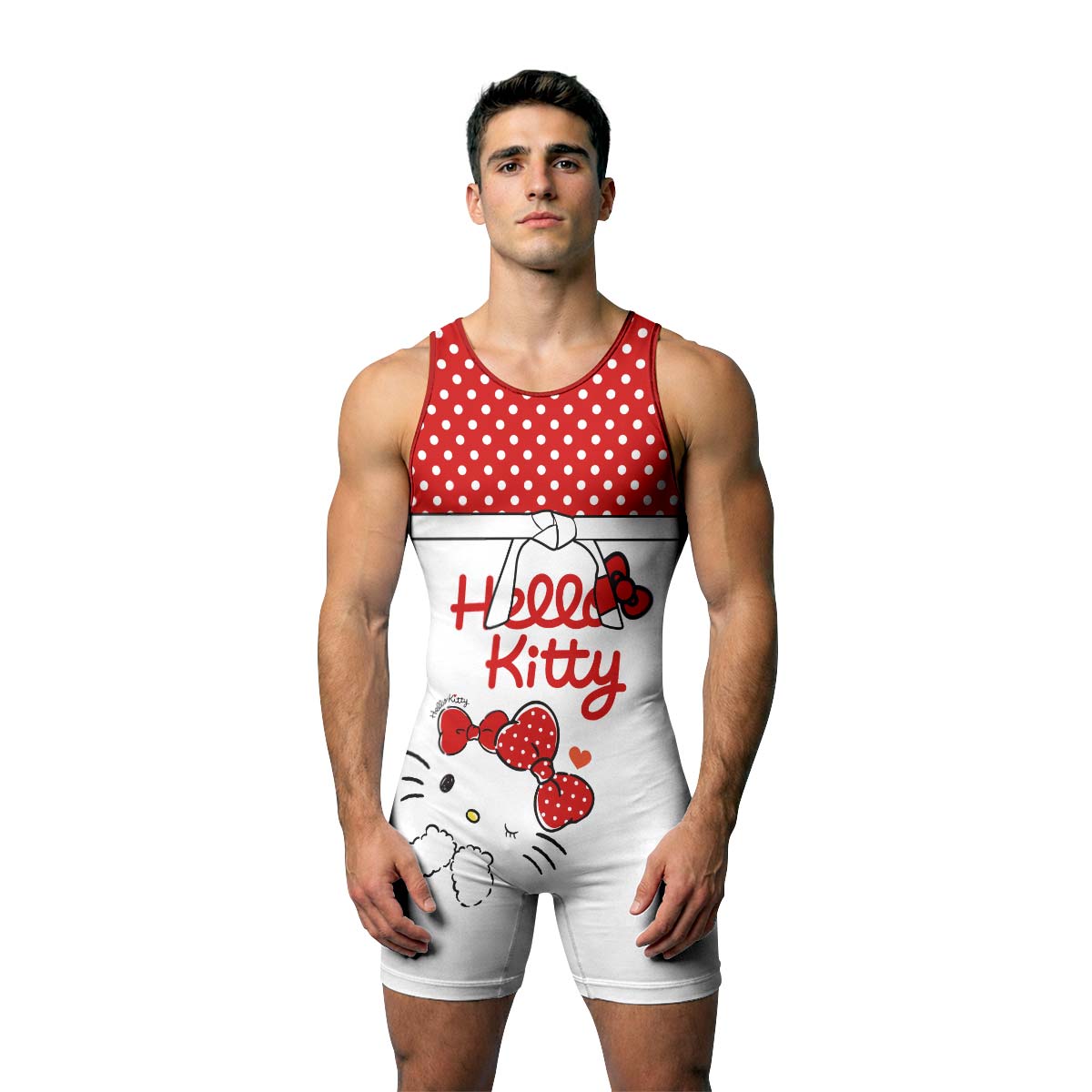 Hello Kitty Polka Dot Wrestling Singlet