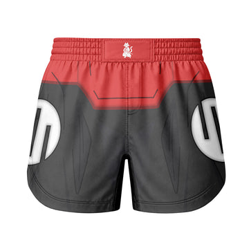 Invincible Black Red Cosplay Grappling Shorts