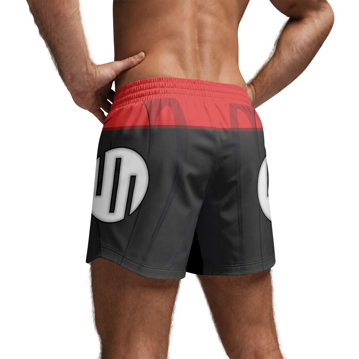 Invincible Black Red Cosplay Grappling Shorts