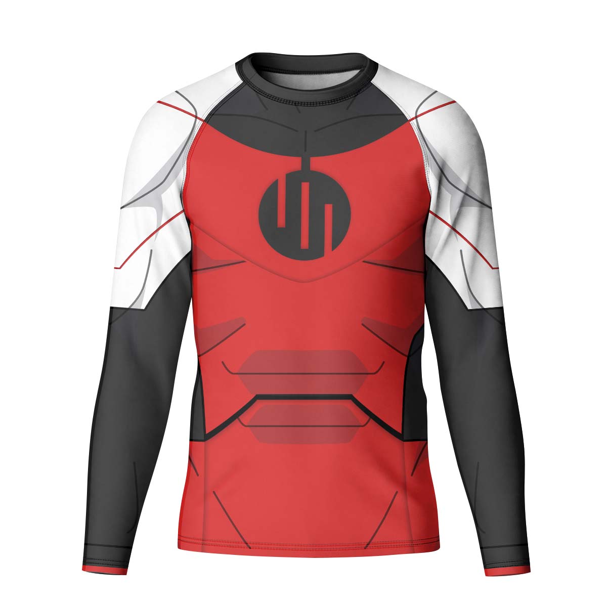 Invincible Black Red Cosplay Kid Rash Guard