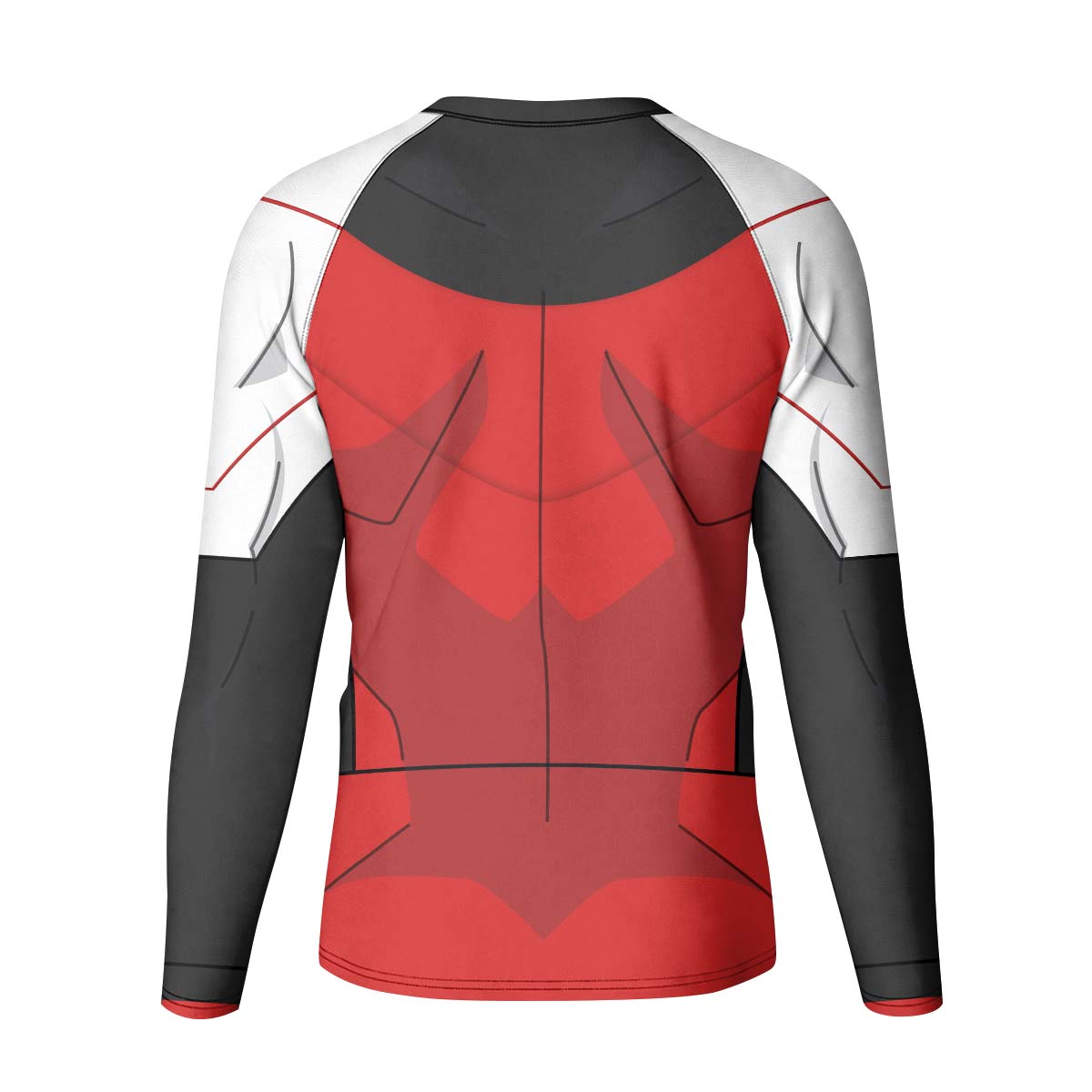 Invincible Black Red Cosplay Kid Rash Guard