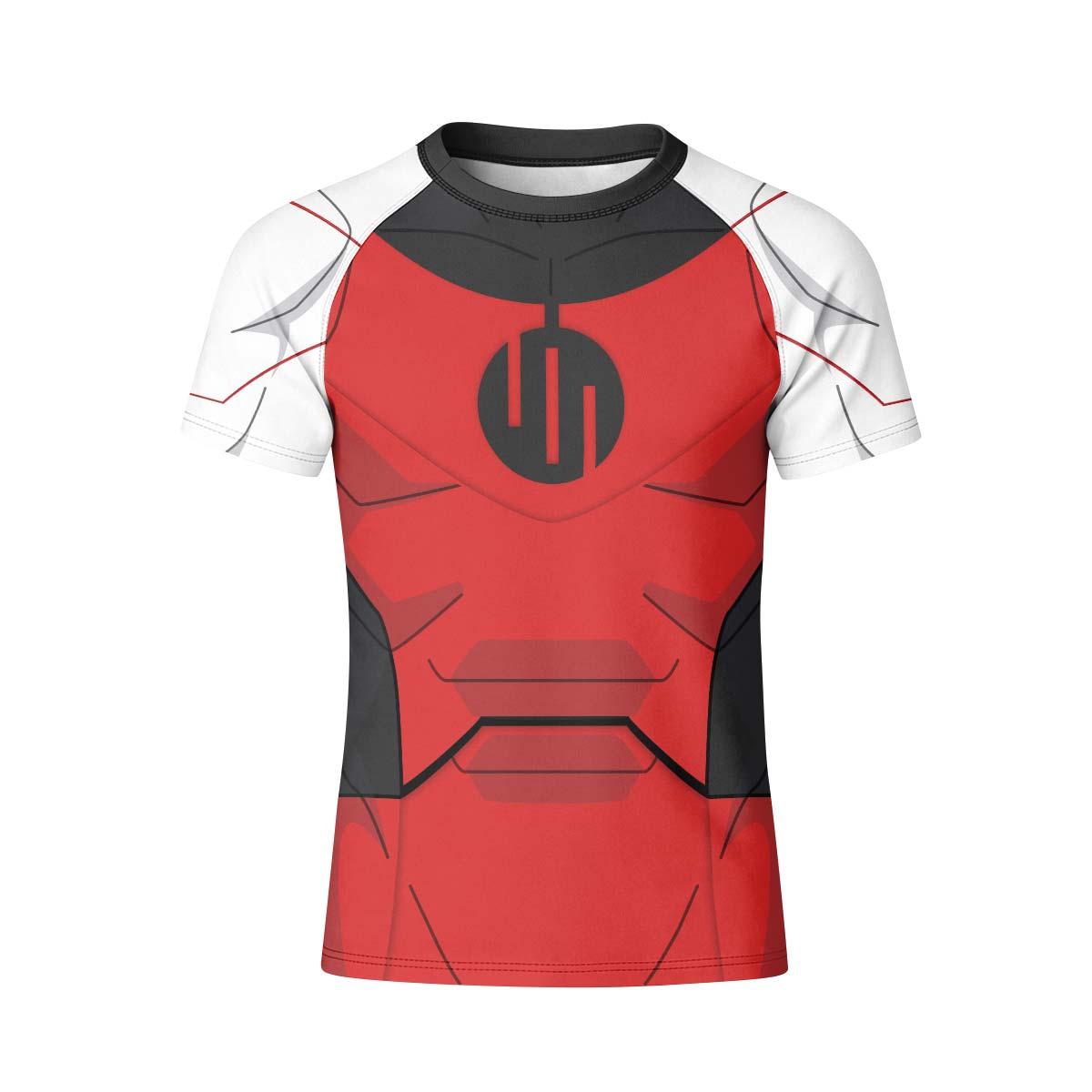 Invincible Black Red Cosplay Kid Rash Guard