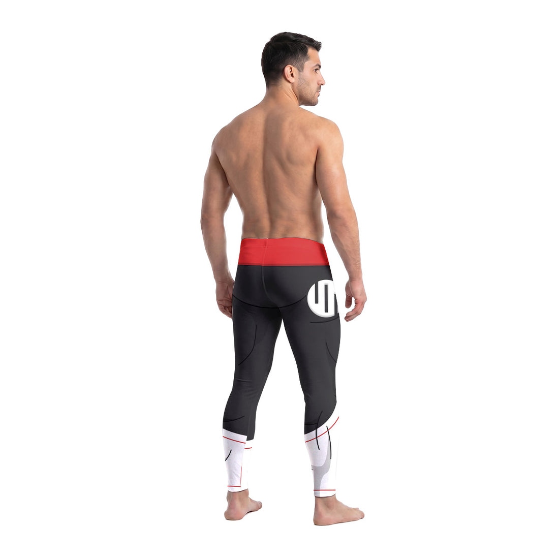  Invincible Black Red Cosplay Men's Compression Leggings