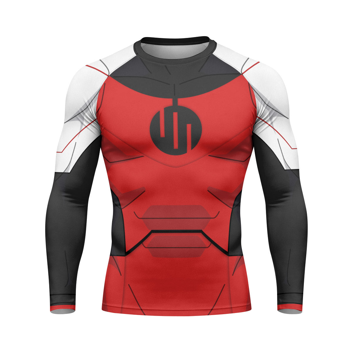 Invincible Black Red Cosplay Rash Guard