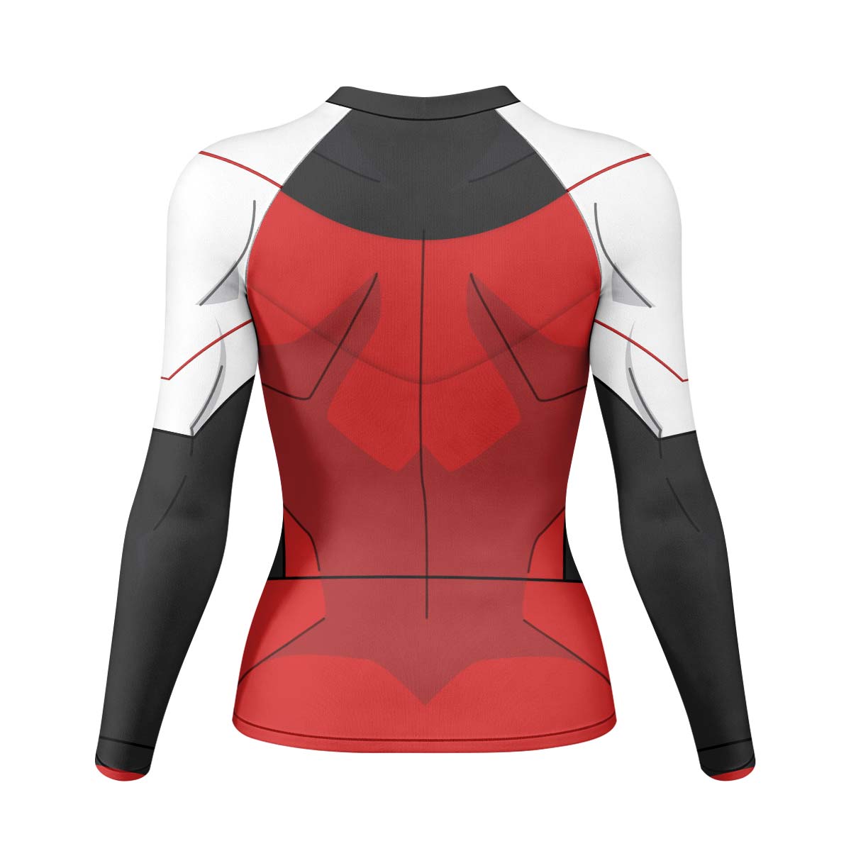Invincible Black Red Cosplay Rash Guard