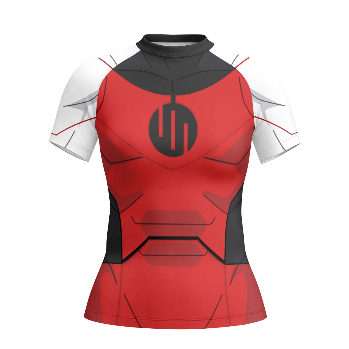 Invincible Black Red Cosplay Rash Guard