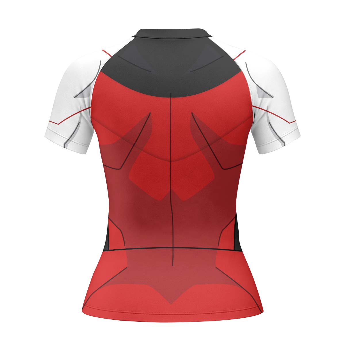 Invincible Black Red Cosplay Rash Guard