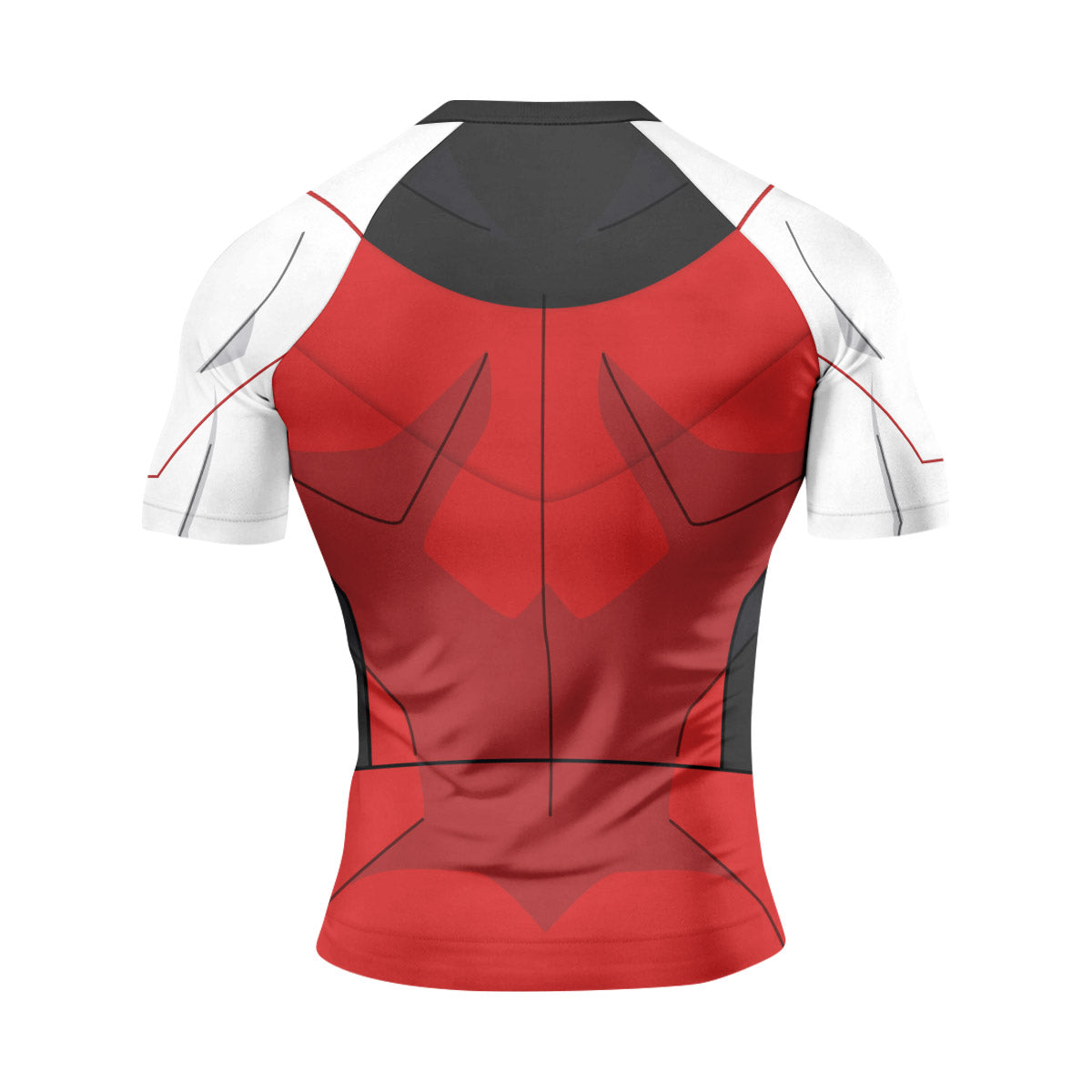 Invincible Black Red Cosplay Rash Guard