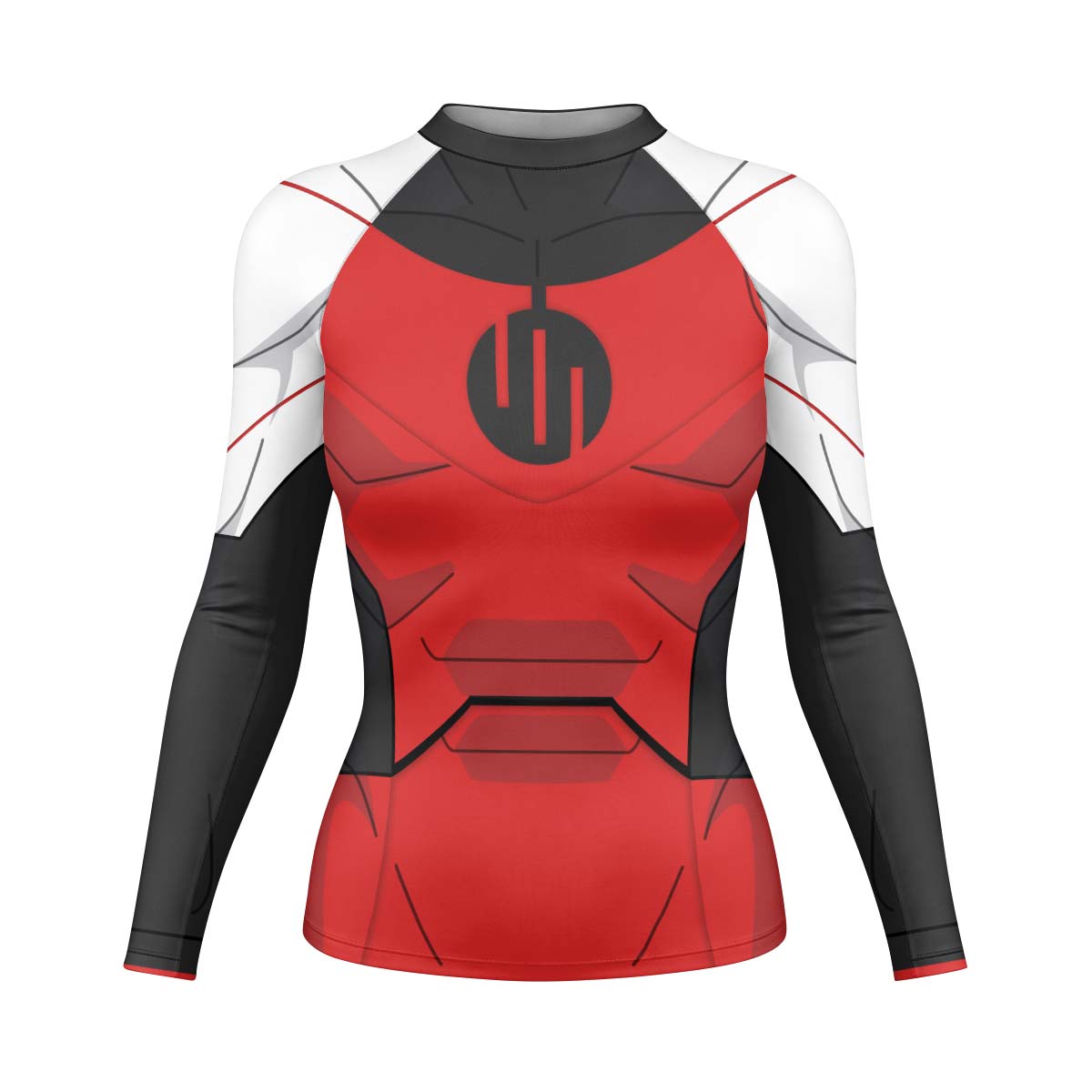 Invincible Black Red Cosplay Rash Guard