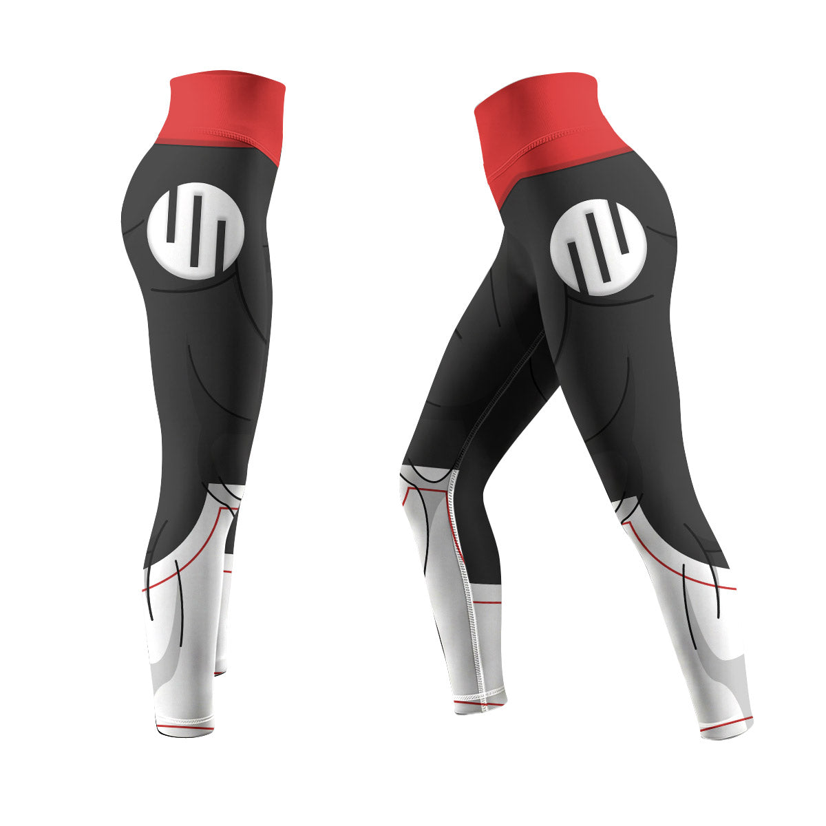  Invincible Black Red Cosplay Women's Leggings