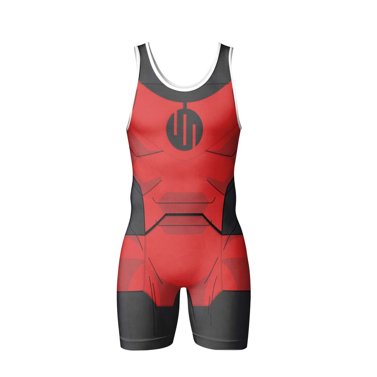 Invincible Black Red Cosplay Wrestling Singlet