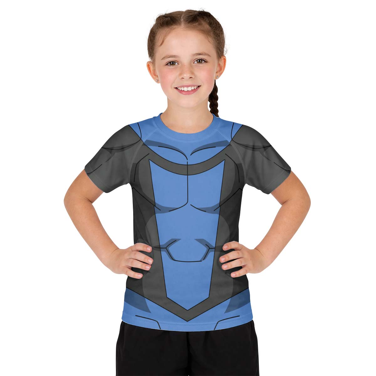 Invincible Blue Kid Rash Guard