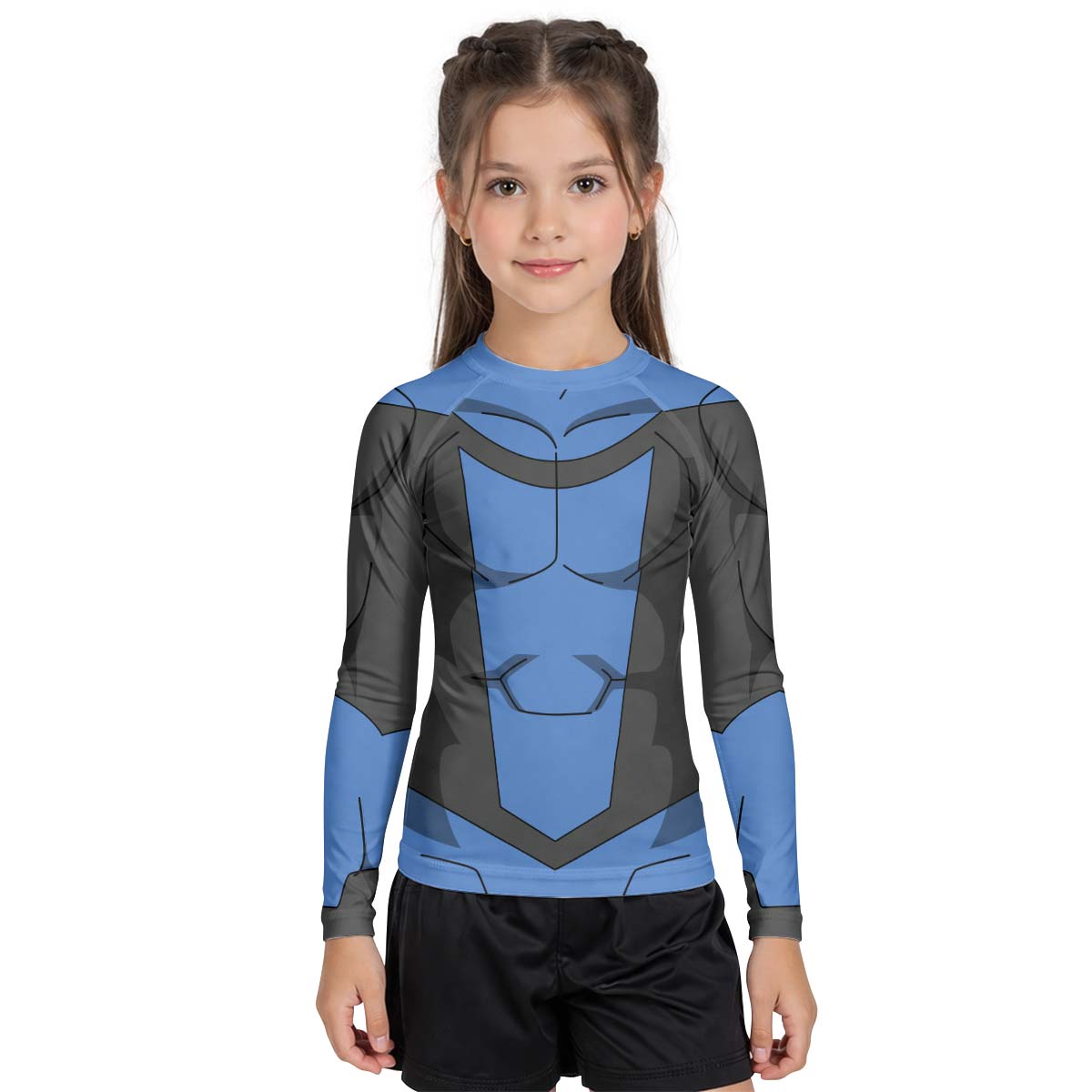 Invincible Blue Kid Rash Guard