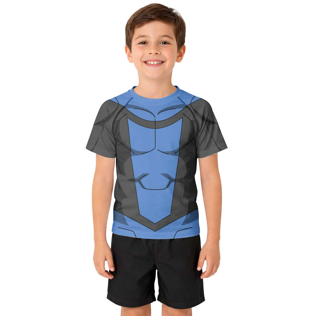 Invincible Blue Kid Rash Guard