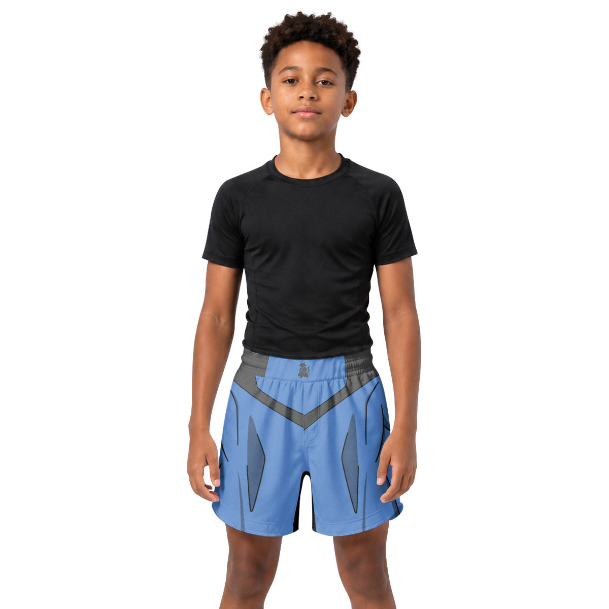 Invincible Blue Kids Grappling Shorts