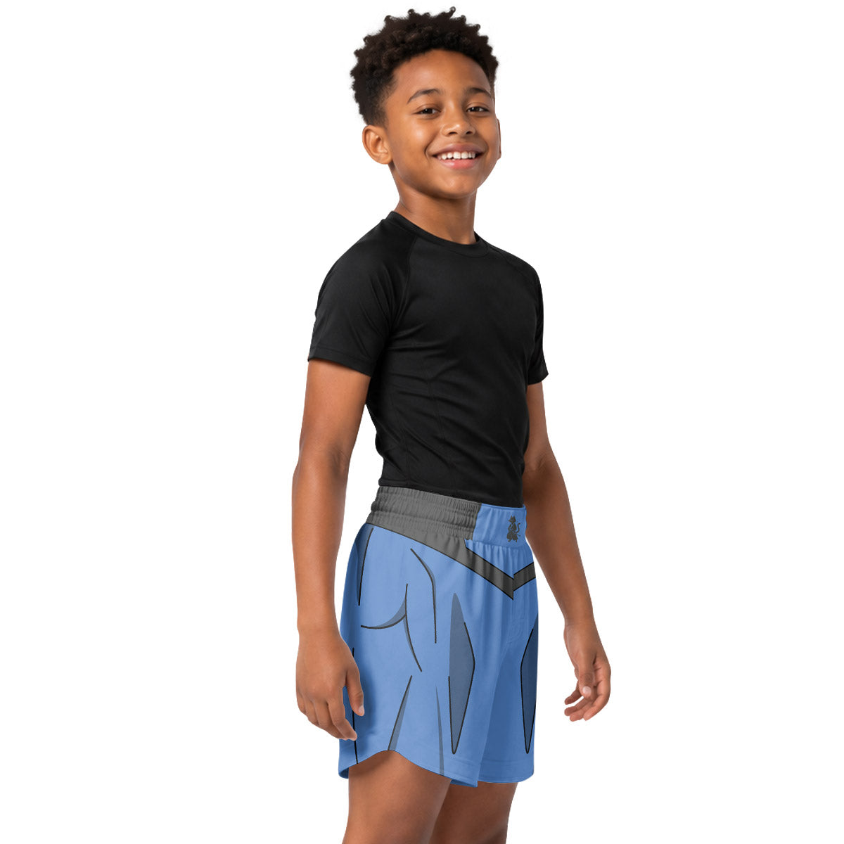 Invincible Blue Kids Grappling Shorts